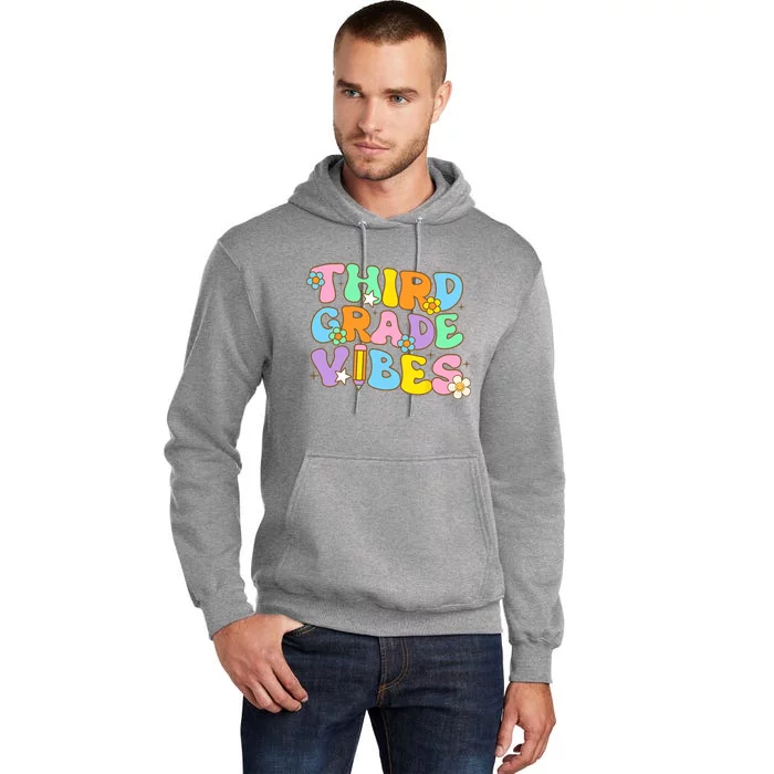 3rd Grade Vibes Back To School Retro Third Grade Teachers Tall Hoodie