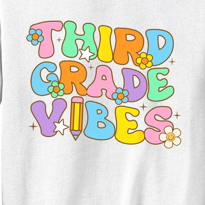 3rd Grade Vibes Back To School Retro Third Grade Teachers Sweatshirt