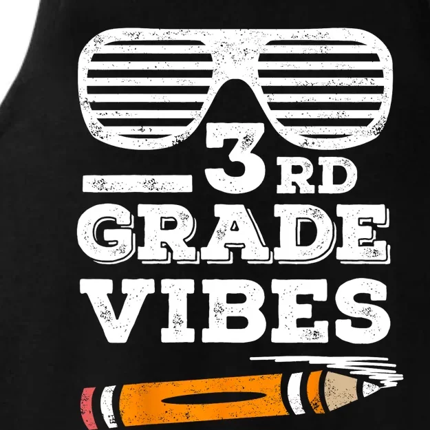 3rd Grade Vibes Funny Third Grade Back To School Ladies Tri-Blend Wicking Tank