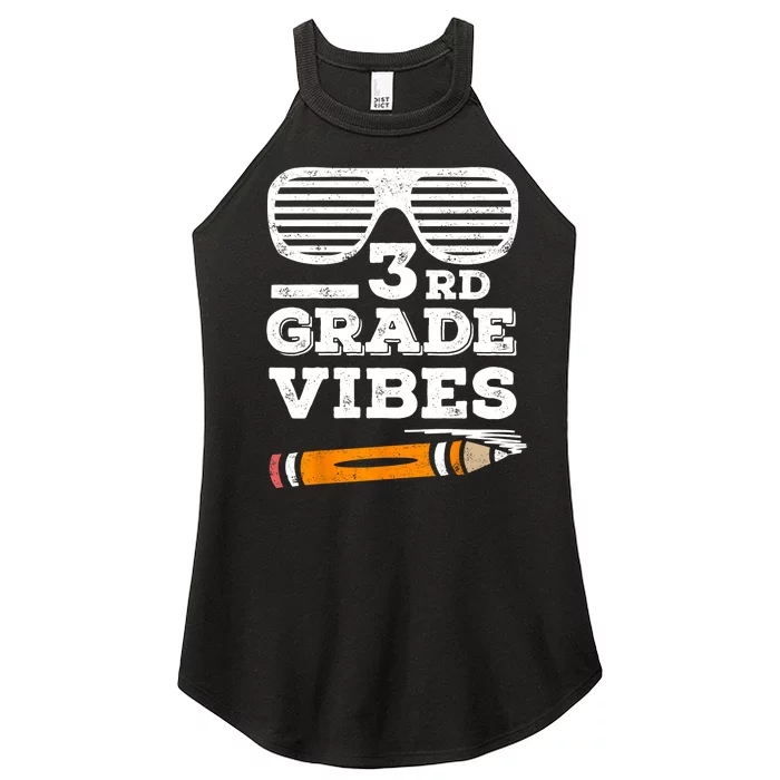 3rd Grade Vibes Funny Third Grade Back To School Women’s Perfect Tri Rocker Tank