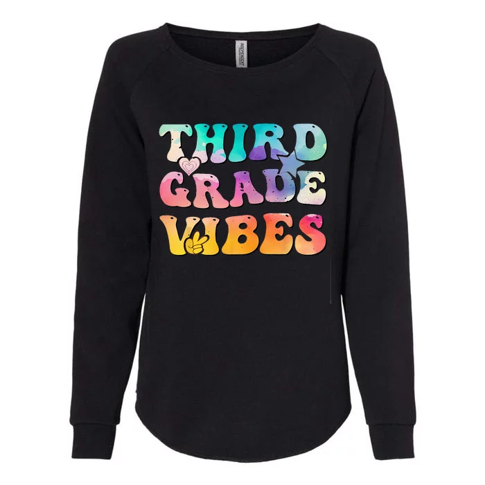 3rd Grade Vibes Back To School Retro Third Grade Teachers Womens California Wash Sweatshirt