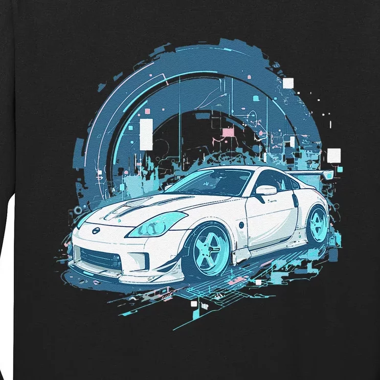 350 Jdm Race Car Scene Z33 Tuning Drift Import Tall Long Sleeve T-Shirt