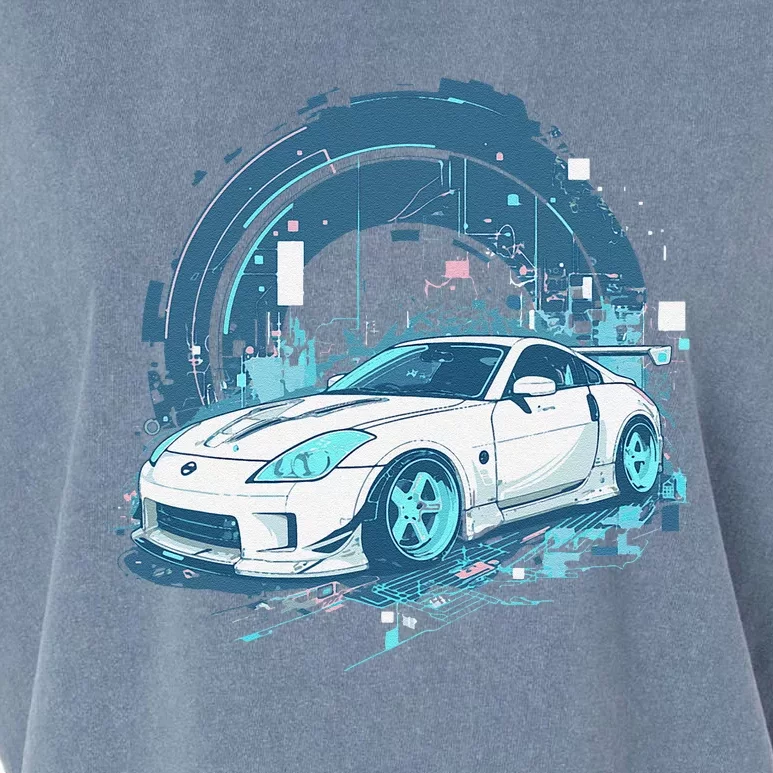 350 Jdm Race Car Scene Z33 Tuning Drift Import Garment-Dyed Women's Muscle Tee