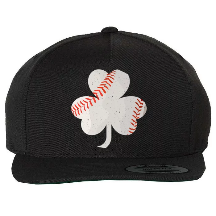 3 Leaf Clover Baseball St Patricks Day Catcher Shamrock Meaningful Gift Wool Snapback Cap