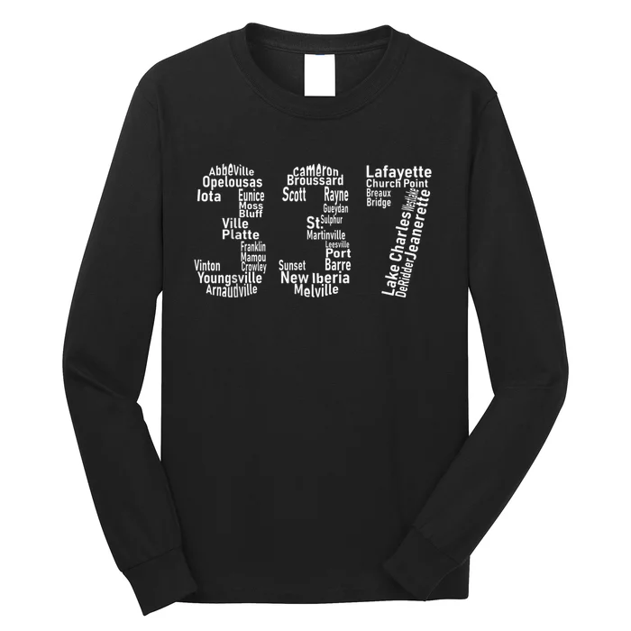 337 Lafayette Lake Charles Louisiana Acadiana Area Code Long Sleeve Shirt