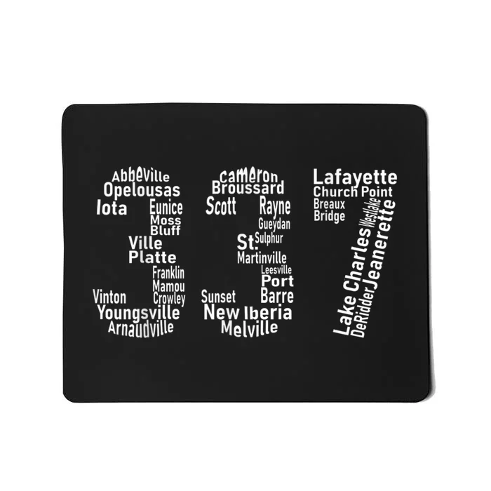 337 Lafayette Lake Charles Louisiana Acadiana Area Code Mousepad