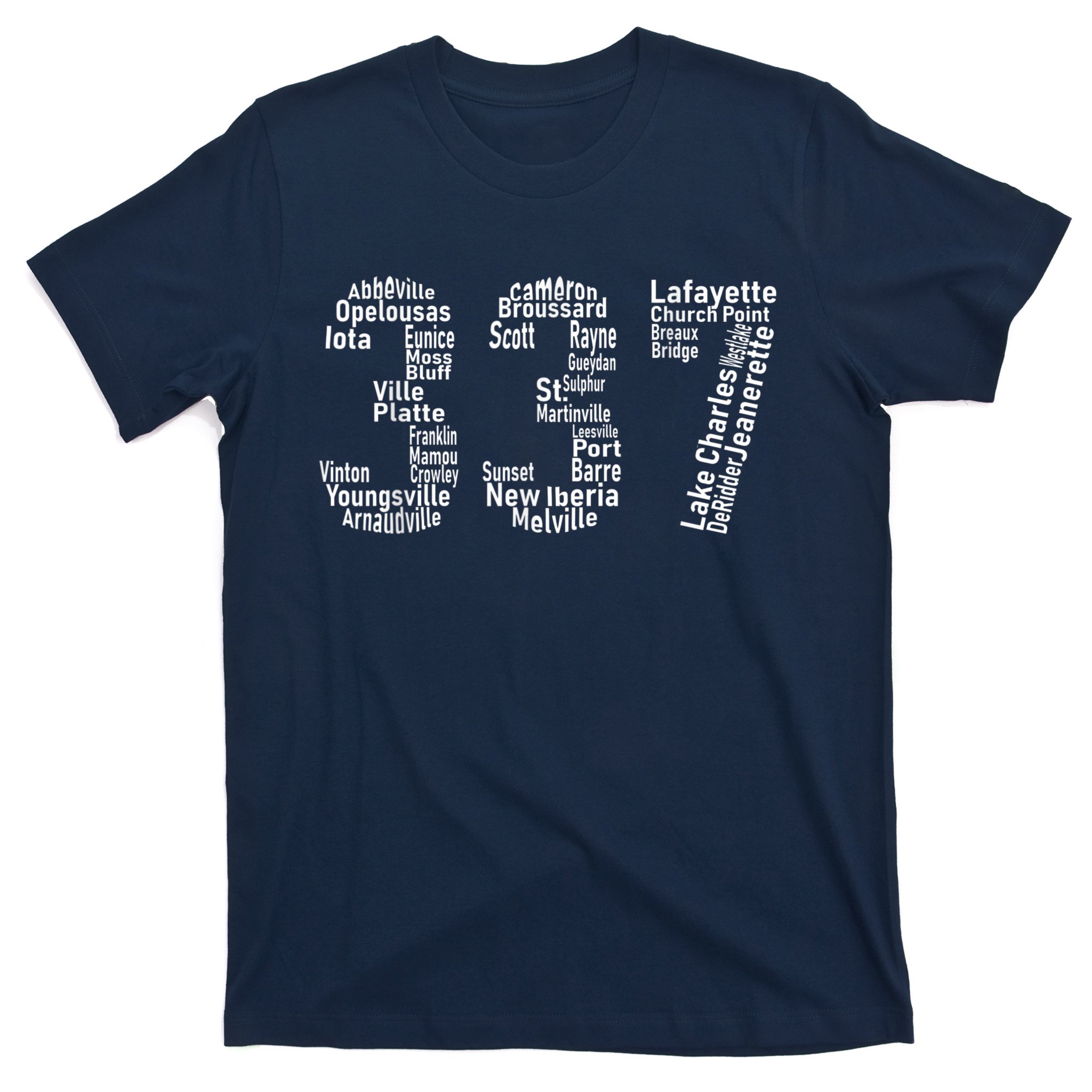 337 Lafayette Lake Charles Louisiana Acadiana Area Code T-Shirt