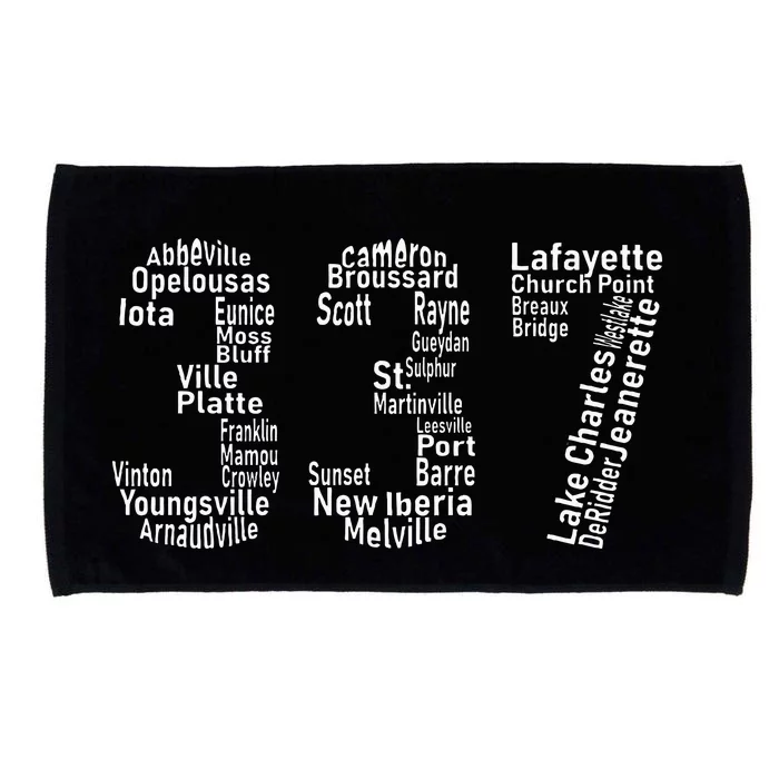 337 Lafayette Lake Charles Louisiana Acadiana Area Code Microfiber Hand Towel