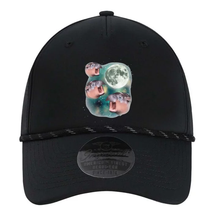 3 Moondeng Baby Hippo Meme Funny Cute Hippopotamus Animal Gift Performance The Dyno Cap