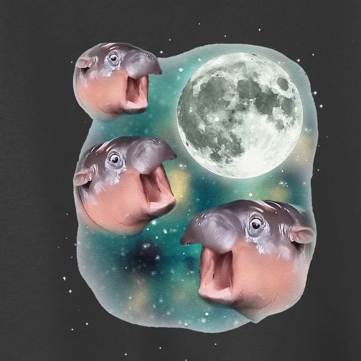 3 Moondeng Baby Hippo Meme Funny Cute Hippopotamus Animal Gift Toddler T-Shirt