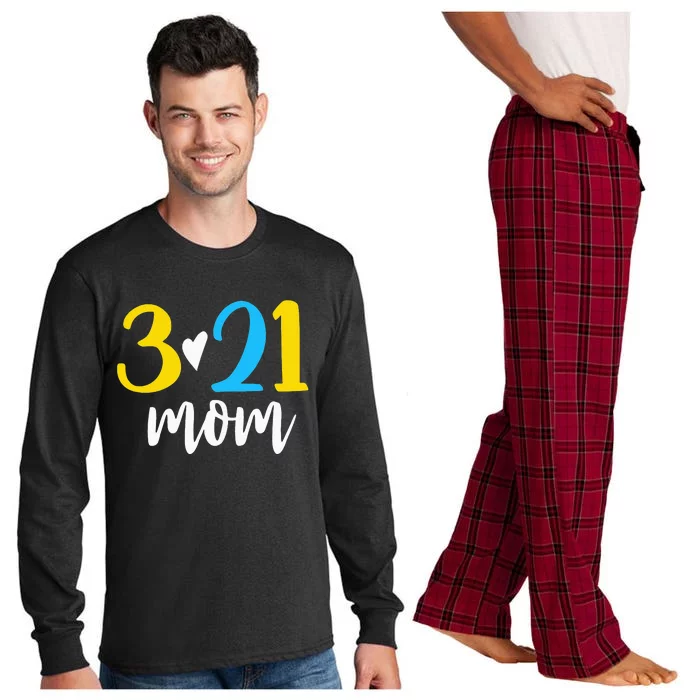 321 Mom Down Syndrome Awareness Day Long Sleeve Pajama Set