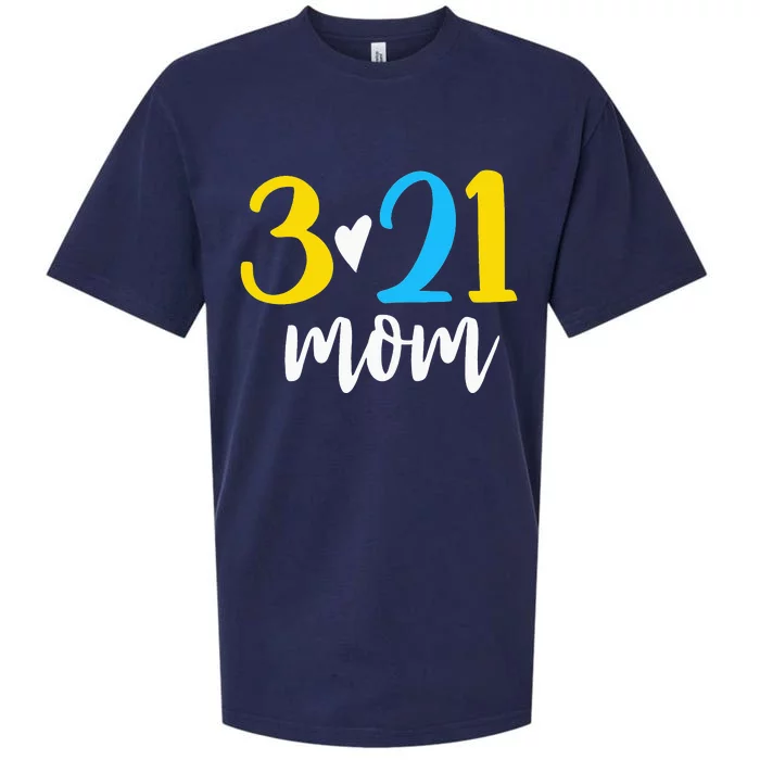 321 Mom Down Syndrome Awareness Day Sueded Cloud Jersey T-Shirt