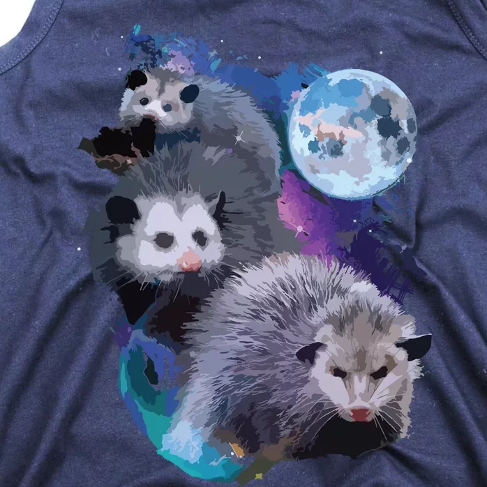 3 Moon Opossum Funny Marsupial Rodent Opossum Art Tank Top