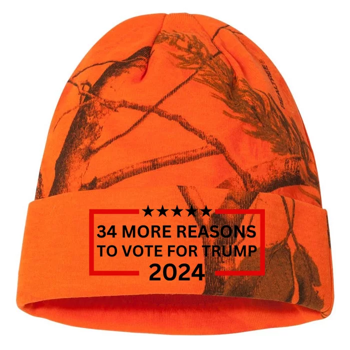 34 More Reasons To Vote For Trump Kati - 12in Camo Beanie