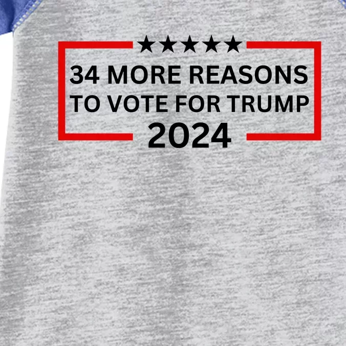 34 More Reasons To Vote For Trump Infant Baby Jersey Bodysuit