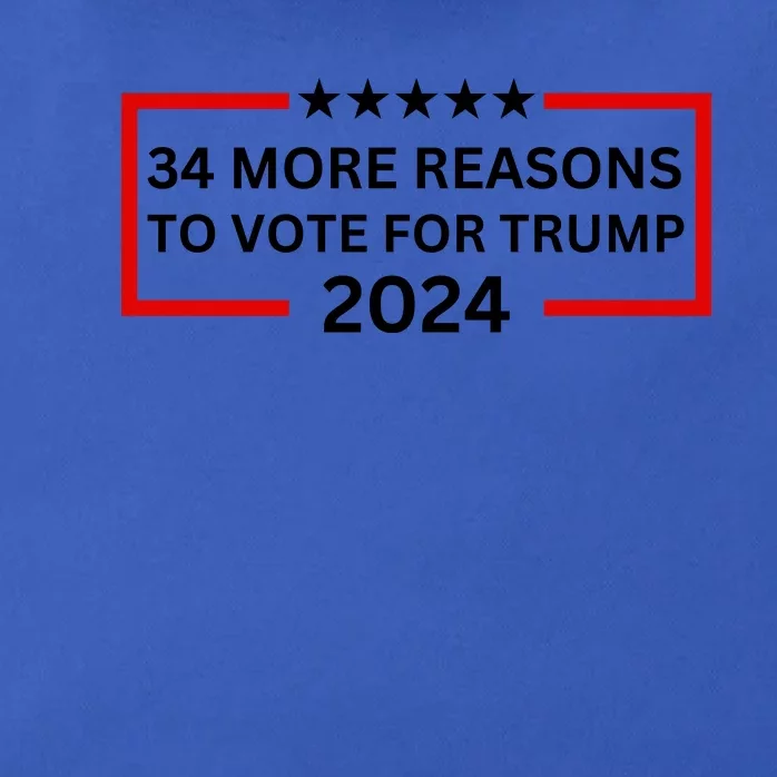 34 More Reasons To Vote For Trump Zip Tote Bag