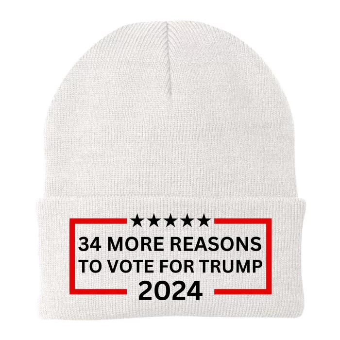 34 More Reasons To Vote For Trump Knit Cap Winter Beanie