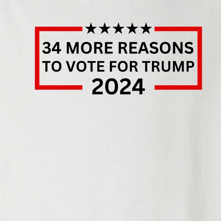 34 More Reasons To Vote For Trump Toddler Long Sleeve Shirt