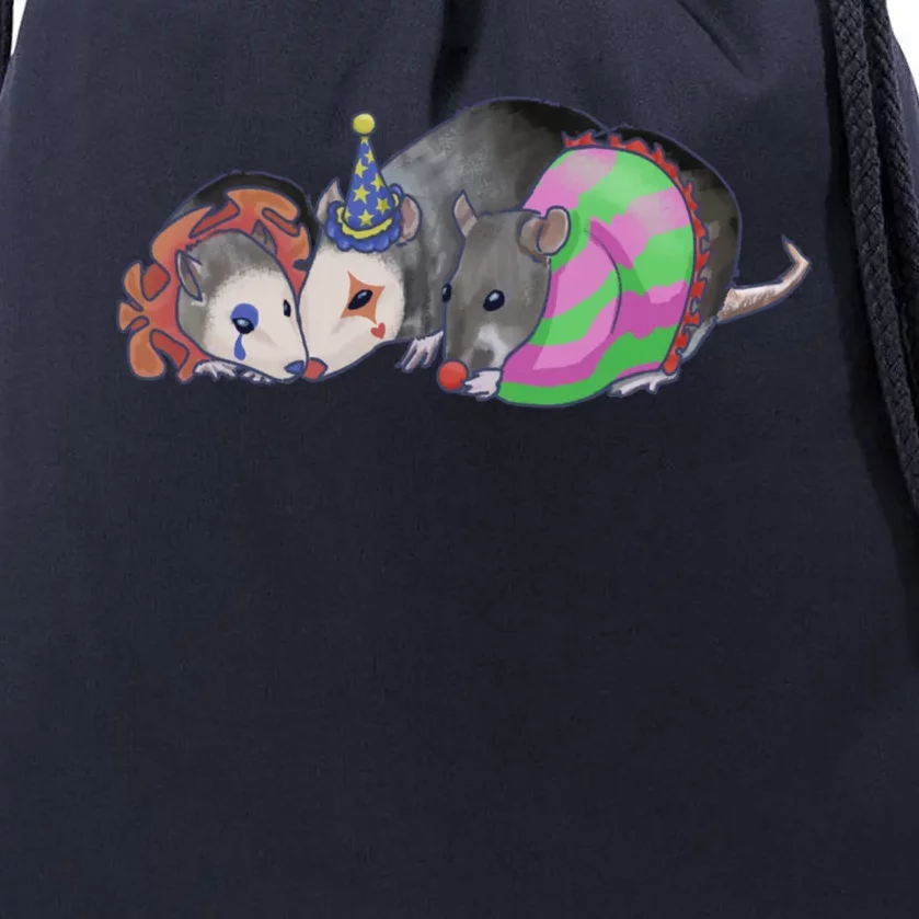 3 Mischievous Rat Drawstring Bag