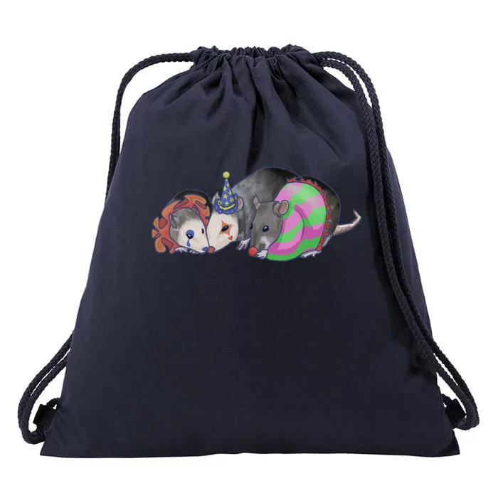 3 Mischievous Rat Drawstring Bag