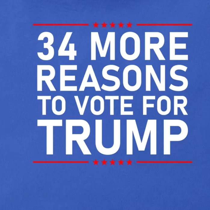 34 More Reasons To Vote For Trump Meaningful Gift Zip Tote Bag