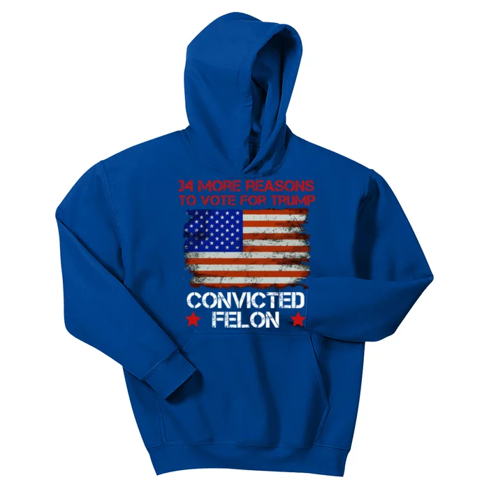 34 More Reasons To Vote For Trump Gift Kids Hoodie