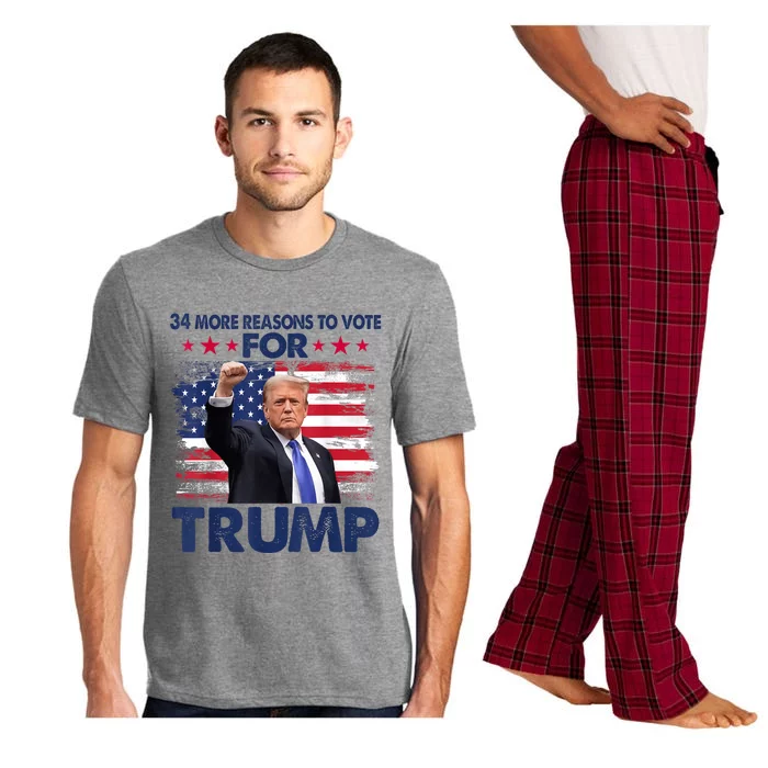 34 More Reasons To Vote For Trump Convicted Felon Trump 2024 Pajama Set