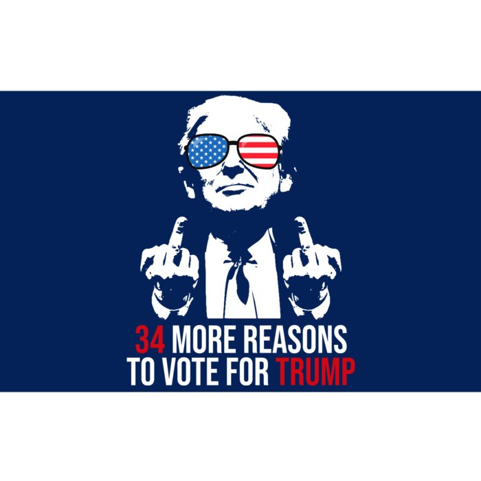 34 More Reasons To Vote For Trump Funny Election Bumper Sticker