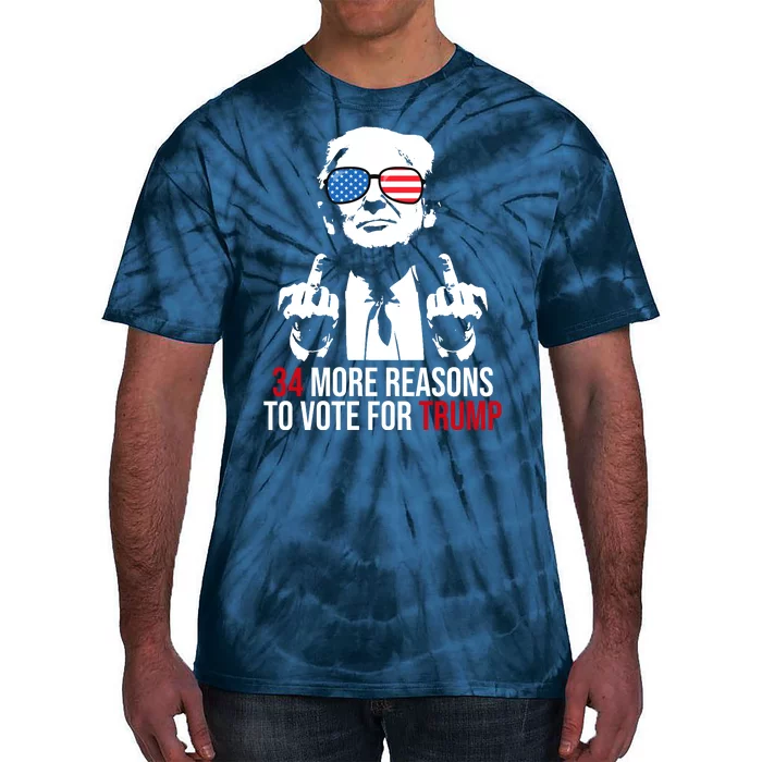 34 More Reasons To Vote For Trump Funny Election Tie-Dye T-Shirt