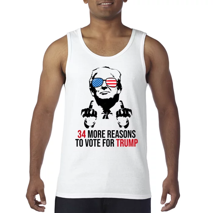 34 More Reasons To Vote For Trump Funny Election Tank Top