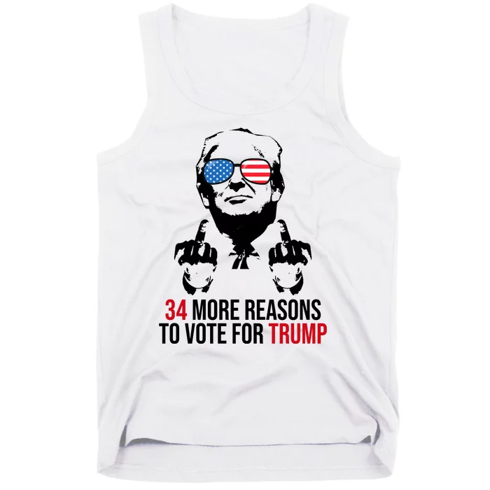 34 More Reasons To Vote For Trump Funny Election Tank Top