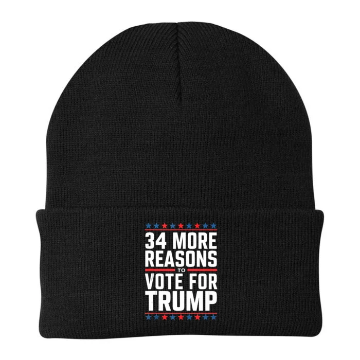 34 More Reasons To Vote For Trump Us Flag Knit Cap Winter Beanie