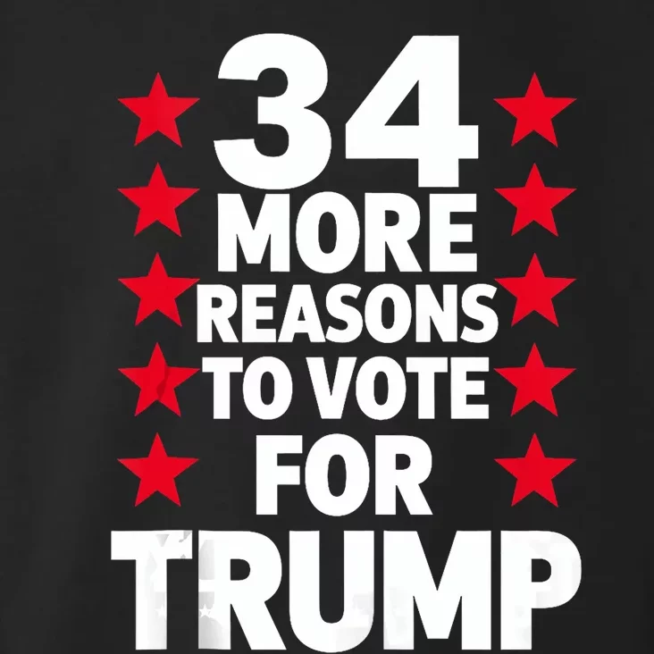 34 More Reasons To Vote For Trump Us Flag Pro Trump 2024 Toddler Hoodie