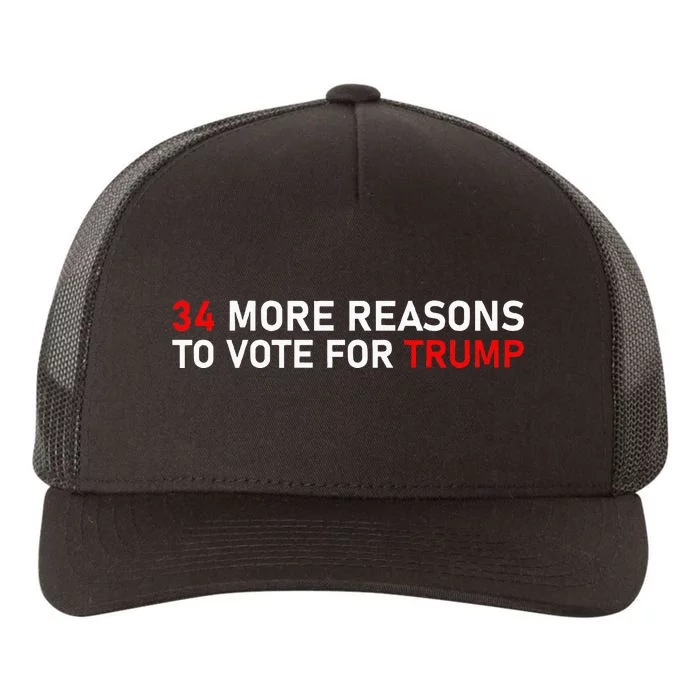 34 More Reasons To Vote For Trump Yupoong Adult 5-Panel Trucker Hat