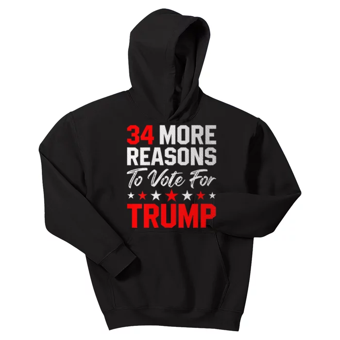 34 More Reasons To Vote For Trump Kids Hoodie