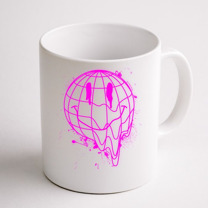 3D Melting Smiley Emoji Front & Back Coffee Mug