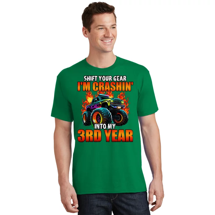 3rd Monster Truck Birthday Party Birthday T-Shirt