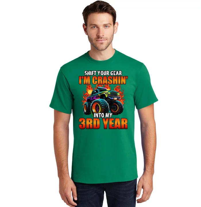 3rd Monster Truck Birthday Party Birthday Tall T-Shirt