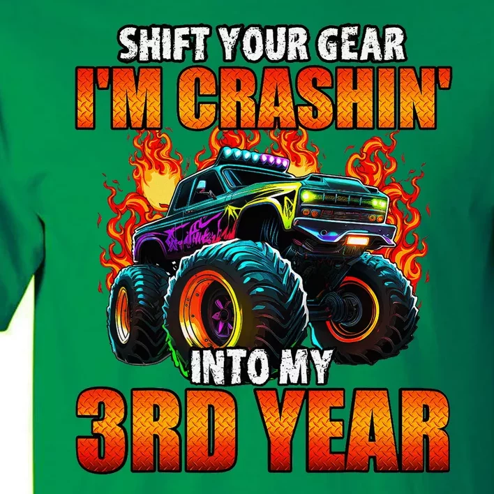 3rd Monster Truck Birthday Party Birthday Tall T-Shirt