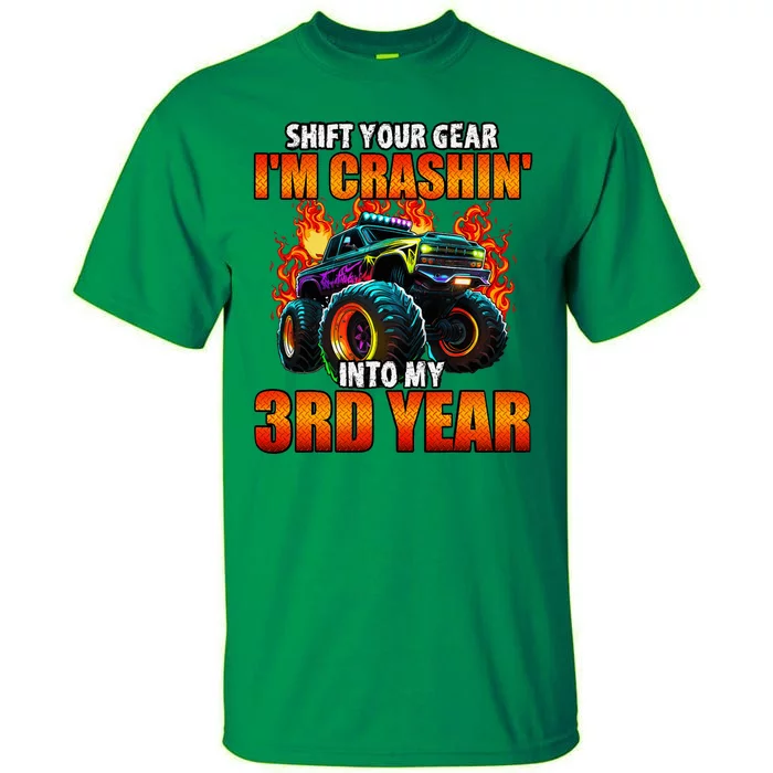 3rd Monster Truck Birthday Party Birthday Tall T-Shirt