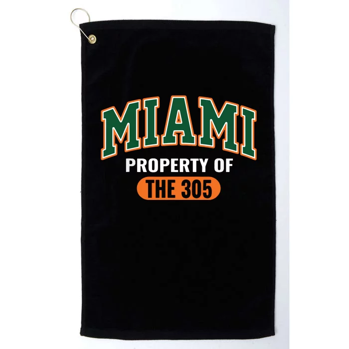 305 Miami Vibes Urban Style Miami Beach Platinum Collection Golf Towel