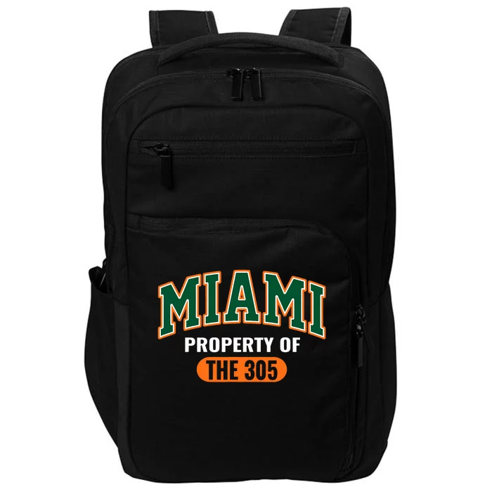 305 Miami Vibes Urban Style Miami Beach Graphic Design Impact Tech Backpack