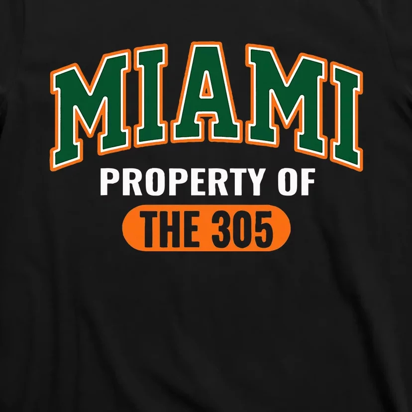 305 Miami Vibes Urban Style Miami Beach T-Shirt