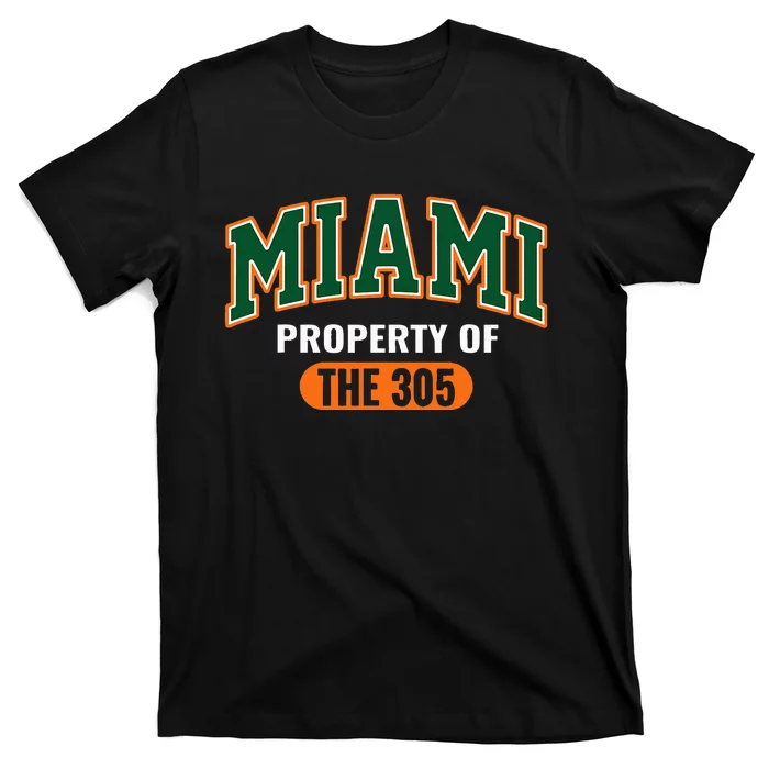 305 Miami Vibes Urban Style Miami Beach T-Shirt