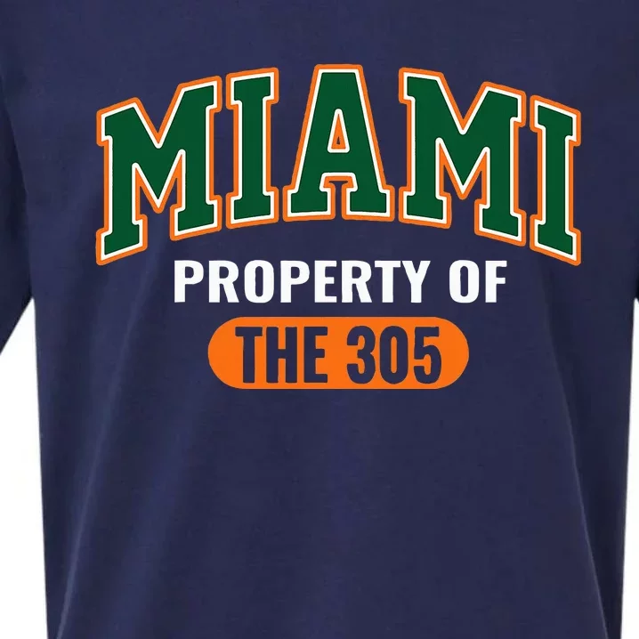 305 Miami Vibes Urban Style Miami Beach Sueded Cloud Jersey T-Shirt