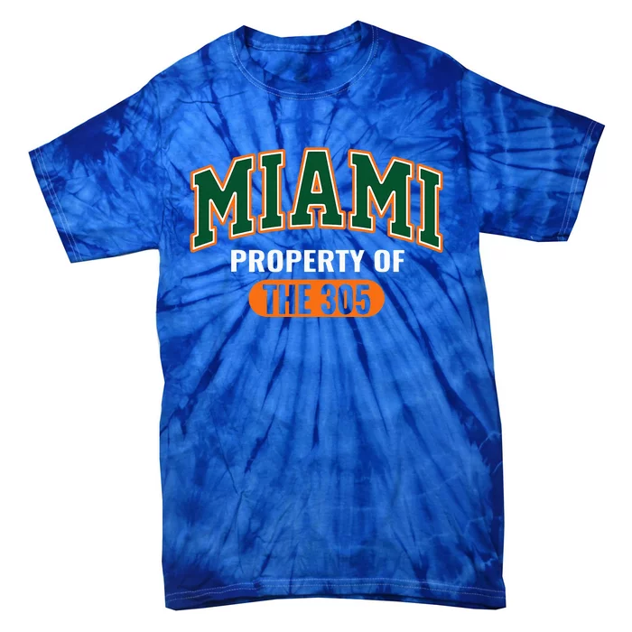 305 Miami Vibes Urban Style Miami Beach Tie-Dye T-Shirt