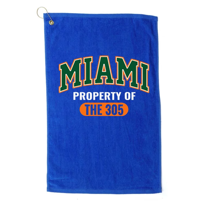 305 Miami Vibes Urban Style Miami Beach Platinum Collection Golf Towel