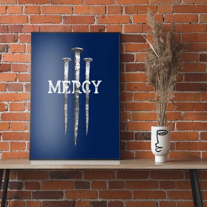 3 Nails Mercy Jesus S Christian Poster