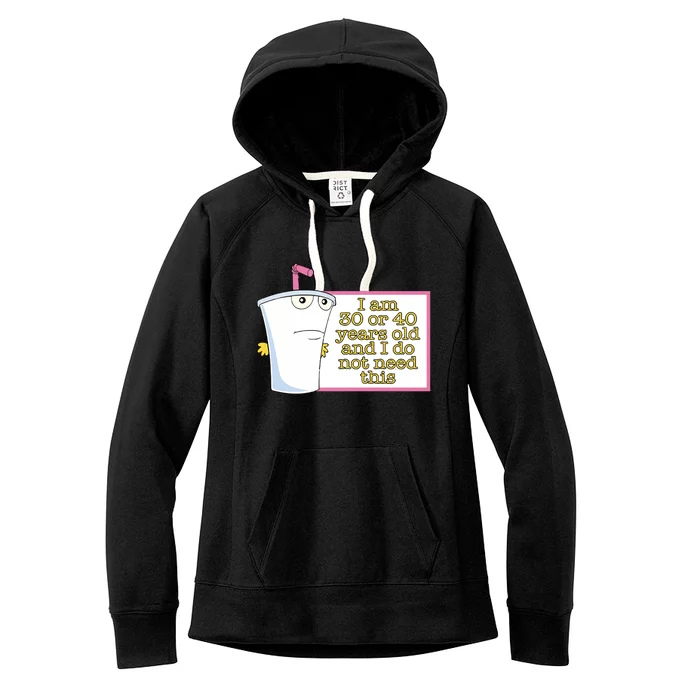 30 Or 40 Women's Fleece Hoodie