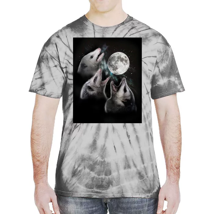 3 Opossum Moon Tie-Dye T-Shirt